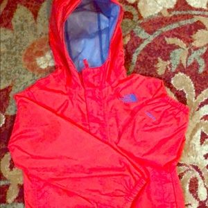 Red-Orange and Blue  lightweight jacket